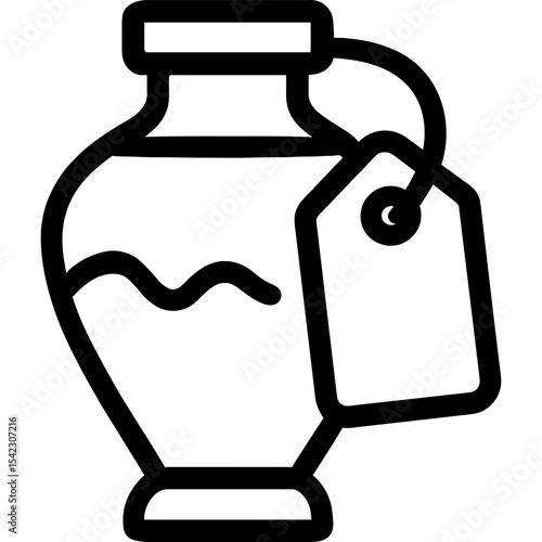 Outline icon of tagged archaeological artifact