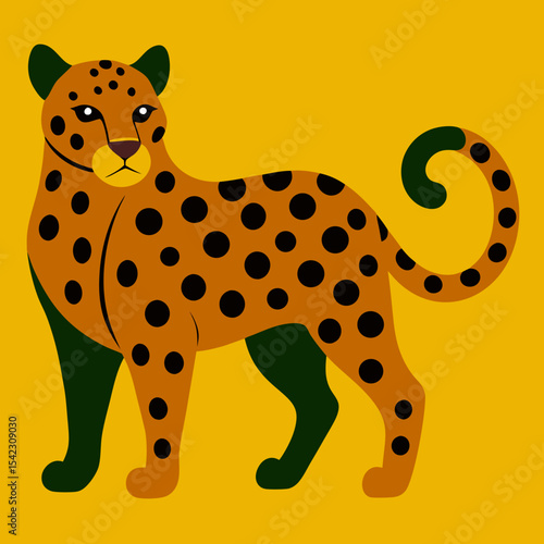 Leopard Vector Illustration Wild Animal Art for Bold and Creative Designs