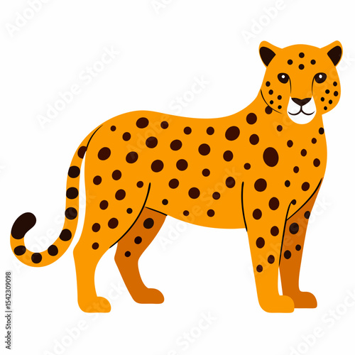 Leopard Vector Illustration Wild Animal Art for Bold and Creative Designs