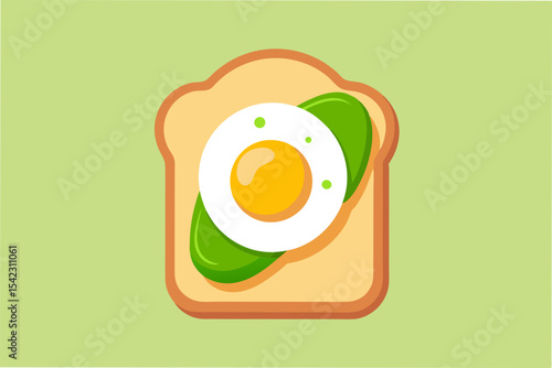 breakfast toast with avocado and poache