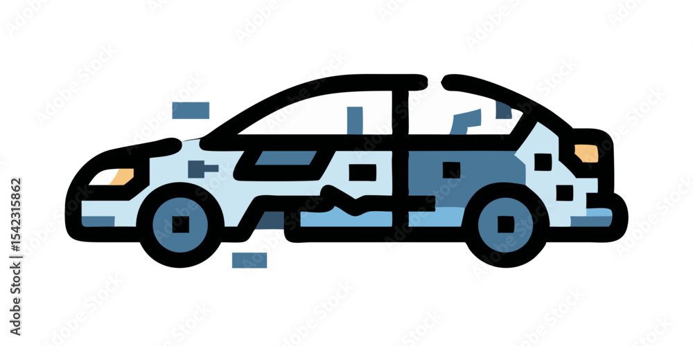 Fototapeta premium colorful car vector