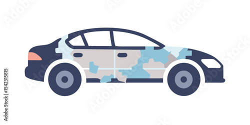 colorful car vector