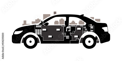 colorful car vector