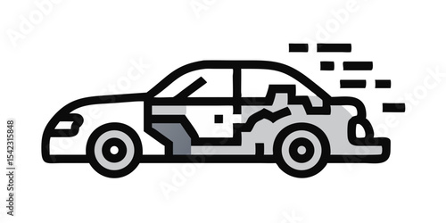 colorful car vector
