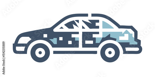 colorful car vector