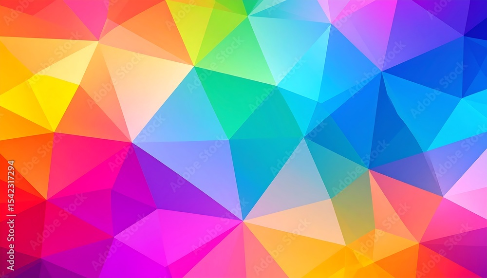 Fototapeta premium Rainbow Geometric Abstract Background.