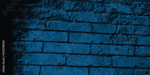 Unevenly colored wall surface with a dominant blue hue, adding a complex and painterly quality to the texture.
