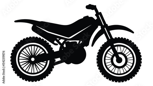 Dirt bike isolated on white background