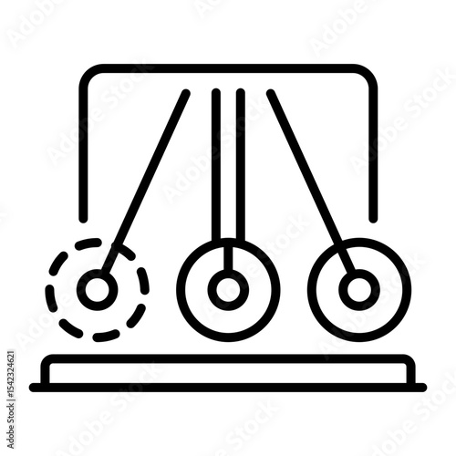 A line style icon showing pendulum  