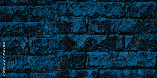 Background texture of an old, deteriorating wall, given a striking blue treatment for a modern, artistic feel.
