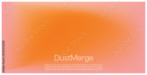 "Vibrant DustMerge Gradient Masterpiece: A Mesmerizing Blend of Soft Pink and Warm Orange Hues with Elegant Central Text on a Seamless Ethereal Background Perfect for Modern Digital Art, Website Heade