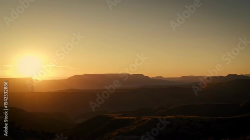 Wallpaper Mural Golden Hour Sunset Over Dramatic Mountain Ranges Torontodigital.ca