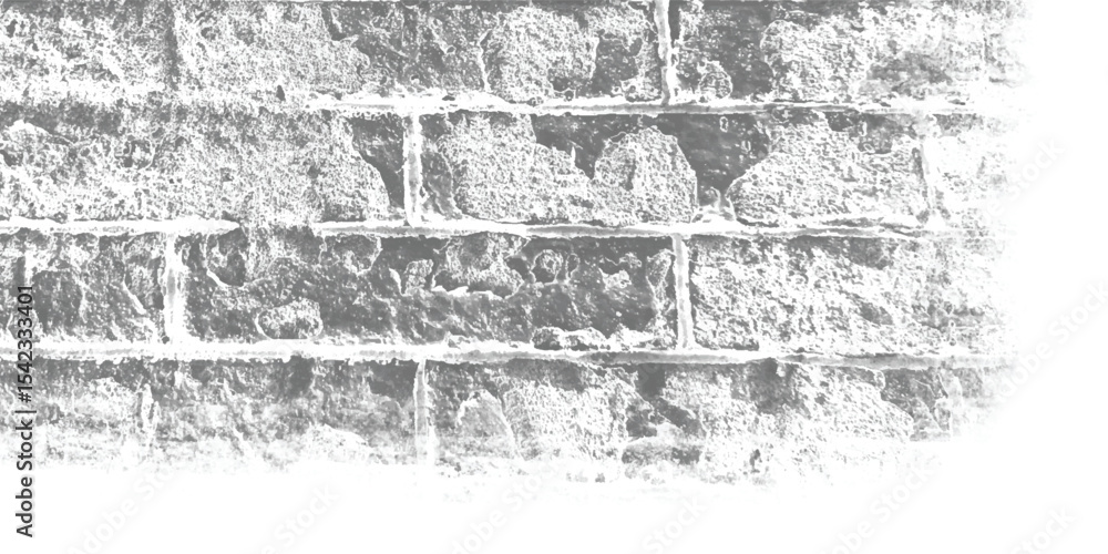 Fototapeta premium Seamlessly repeatable pattern of a grey stone wall, perfect for digital backdrops, 3D mapping, and surface applications.