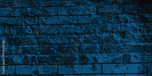 Monochromatic blue exterior surface with visible cracks and natural rough patches, adding character and visual interest.
