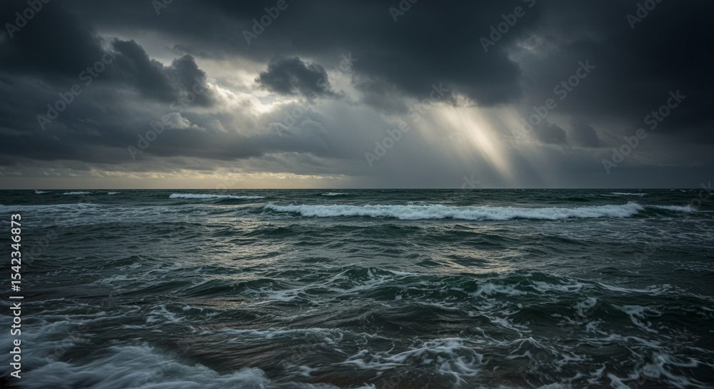 Fototapeta premium storm on the sea
