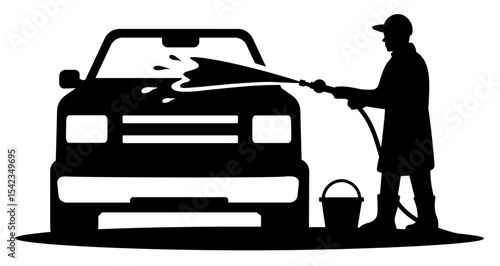 Self Service Car Wash SVG, Pressure Washer SVG, Car Cleaning SVG