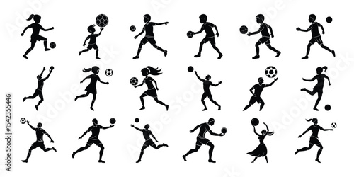 Football silhouette illustration