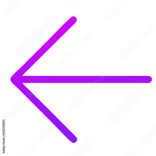 Left arrow icon. Gradient outline. Free Download Left arrow icon. Gradient outline. - GFXLoad