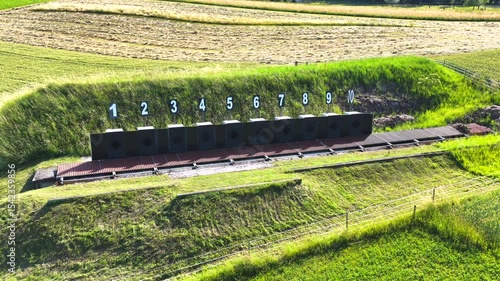 Modernisierte Kugelfanganlage im Emmental, Schweiz