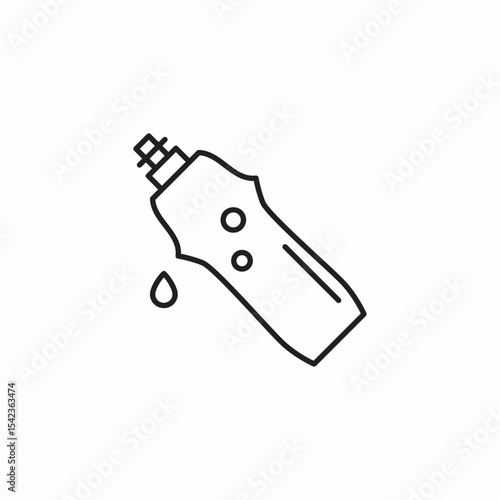 water bottle drop icon sign vector