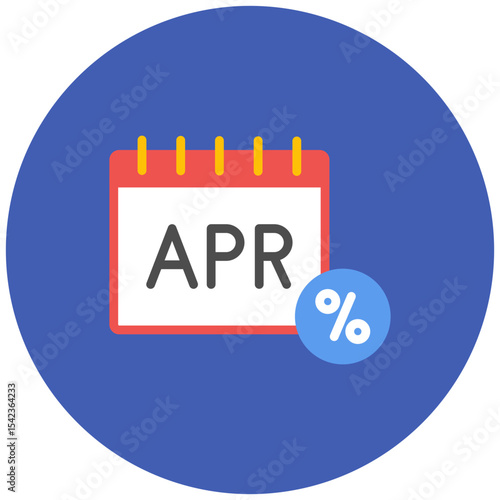 Annual Percentage Rate icon vector image. Can be used for Automotive Dealership.