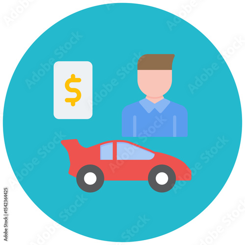 Dealer Incentives icon vector image. Can be used for Automotive Dealership.