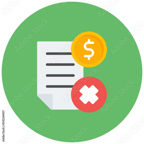 Early Termination Fee icon vector image. Can be used for Automotive Dealership.