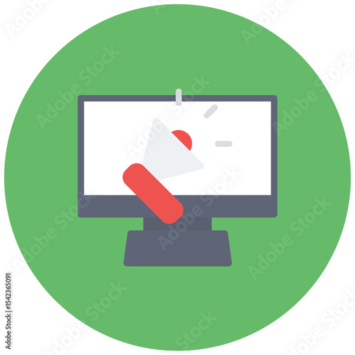 Propaganda icon vector image. Can be used for Public Relations Agency.