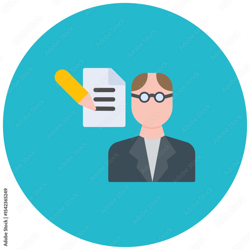 Speech Writer icon vector image. Can be used for Public Relations Agency. Speech Writer icon vector image. Can be used for Public Relations Agency.