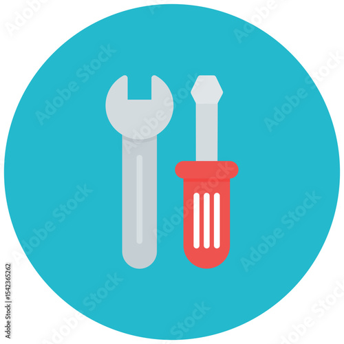 Tools icon vector image. Can be used for Public Relations Agency.