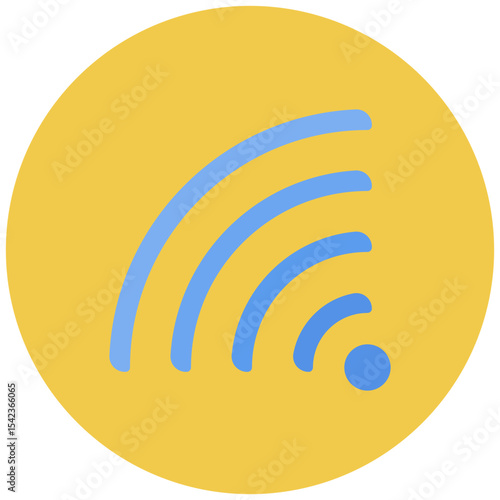 Wifi icon vector image. Can be used for Live Streaming.