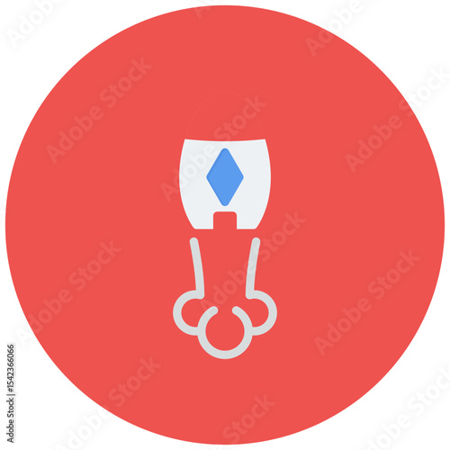Live Rocket Launch icon vector image. Can be used for Live Streaming.