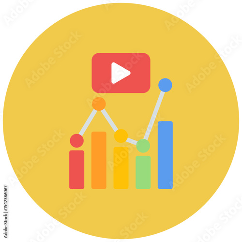 Bitrate icon vector image. Can be used for Live Streaming.