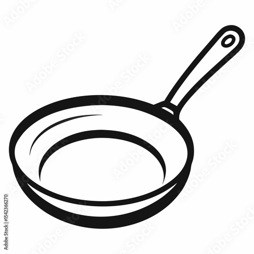 frying pan isolated on white