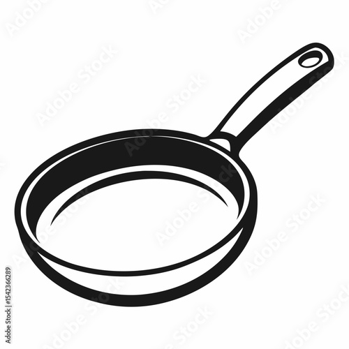frying pan isolated on white