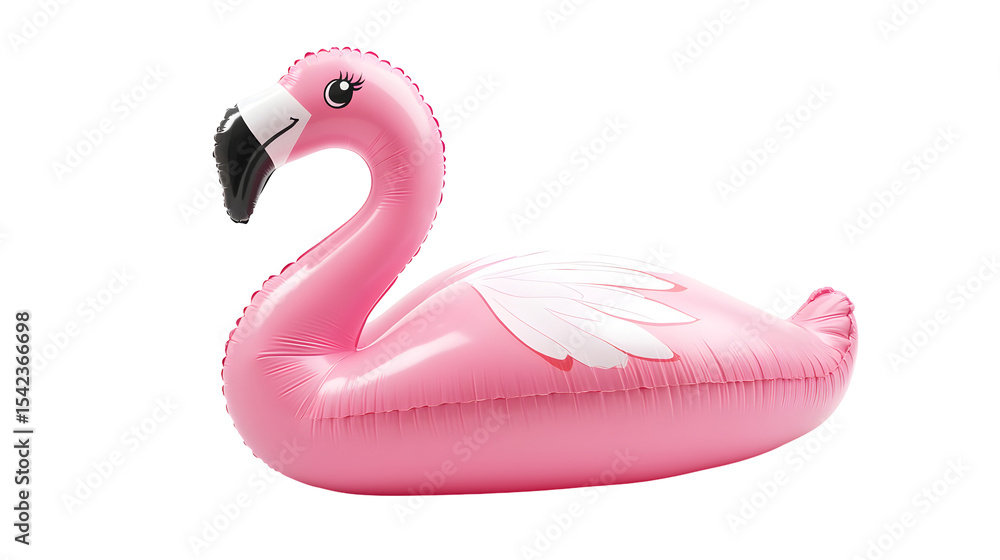 Pink Inflatable Flamingo Toy isolated on a transparent background Pink Inflatable Flamingo Toy isolated on a transparent background