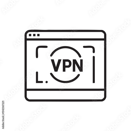 Secure online browsing concept with VPN protection on a device