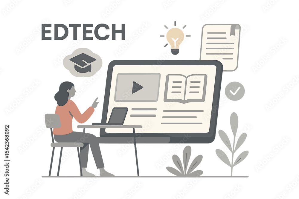 Educational technology, also known as edtech, is a concept that involves online digital study for tiny persons Educational technology, also known as edtech, is a concept that involves online digital study for tiny persons
