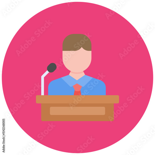 Assistant Minority Leader icon vector image. Can be used for Politics.