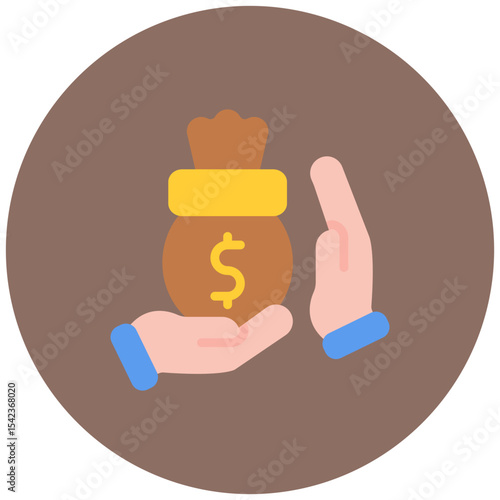 Bribery icon vector image. Can be used for Politics.