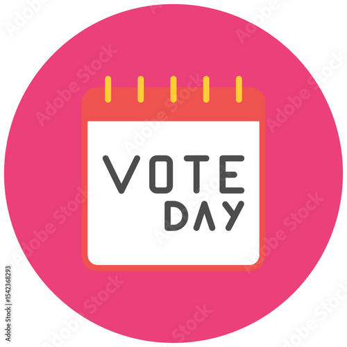 Election Day icon vector image. Can be used for Politics.