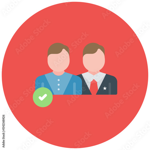 Nomination icon vector image. Can be used for Politics.