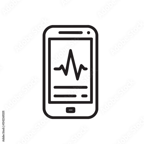 Health monitoring app interface on a smart device screen