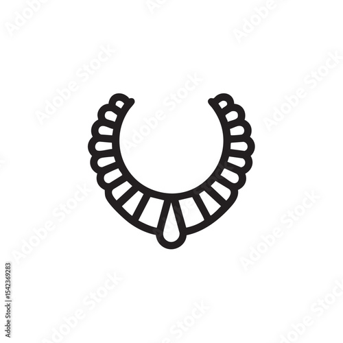 Elegant necklace design for modern jewelry collection display