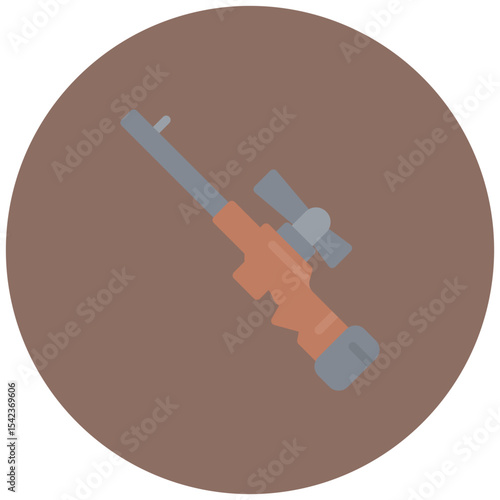 Sniper Rifle icon vector image. Can be used for Battle Royale.