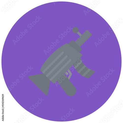 Submachine Gun icon vector image. Can be used for Battle Royale.