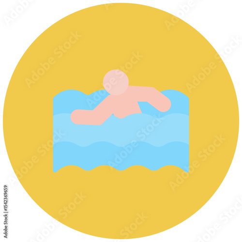 Swimming icon vector image. Can be used for Battle Royale.