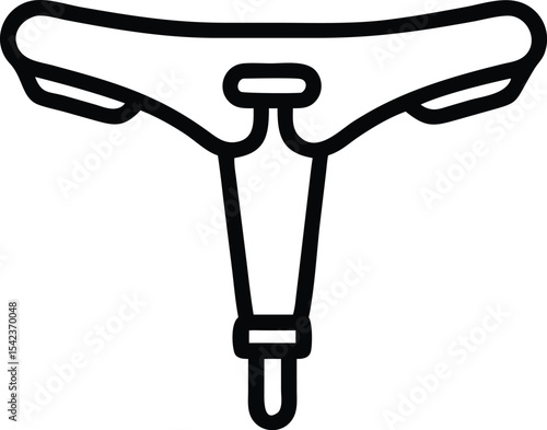 Vector illustration of metal crutches, isolated white fitness equipment