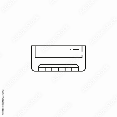 wall air conditioner icon sign vector