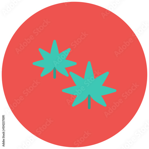 Marijuana icon vector image. Can be used for CBD Oil.